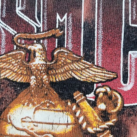 Vintage USMC Marines Shirt Medium 20x26 Black - Picture 14 of 16